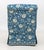 Blue Floral Print Upholstered Chair & Ottoman For Sale - Image 9 of 12