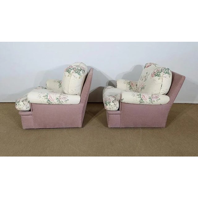 1980s Set of 20th Century Salon Armchairs For Sale - Image 5 of 18