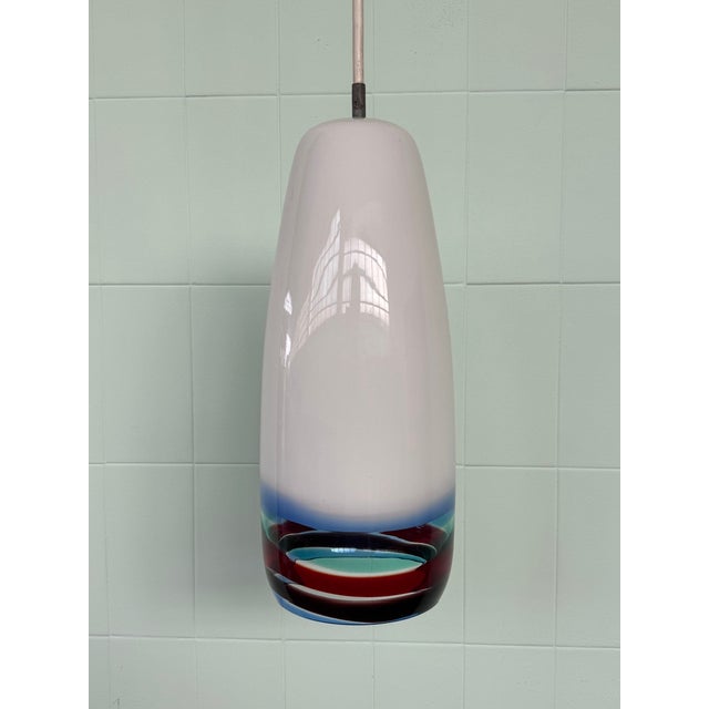Murano Glass Pendant Lamp attributed to Massimo Vignelli for Venini, 1950s For Sale - Image 14 of 14