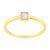 A classic look for the classic girl. Fashioned in stunning 14k yellow gold plated .925 sterling silver, this promise ring...