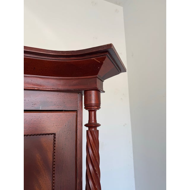 1990s Baker Furniture Milling Road Armoire For Sale - Image 9 of 12