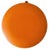 Vintage Pouf in Orange Faux Leather, 1960s For Sale - Image 5 of 9