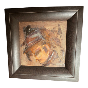 1950s Portrait of Prisoner No. 9 by Vert Neal Oil on Canvas