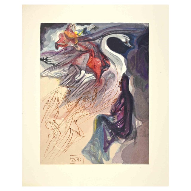 Salvador Dali, In The Sky of Jupiter, Woodcut, 1963 For Sale