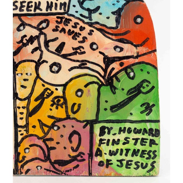 1990s Howard Finster "A Witness of Jesus", 1991 For Sale - Image 5 of 7