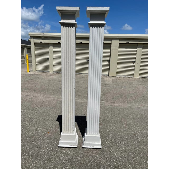 1950s Neoclassical Columns - a Pair For Sale - Image 6 of 6