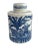 Early 20th Century Blue and White Chinese Porcelain Tea Caddy For Sale - Image 5 of 10