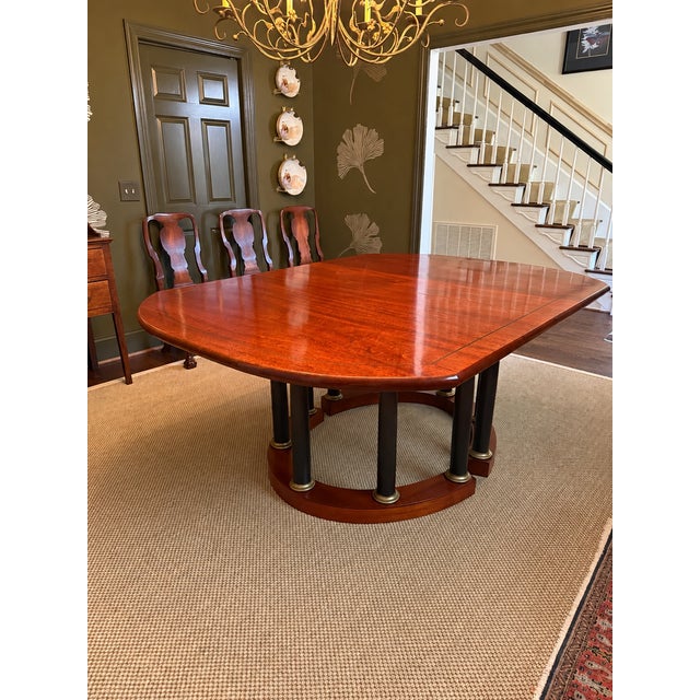 1980s Custom Alf Sharp Dining Table With 3 Leaves For Sale - Image 5 of 16