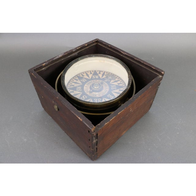 Mid 19th Century Robert Merill & Sons Ship's Compass For Sale - Image 5 of 7