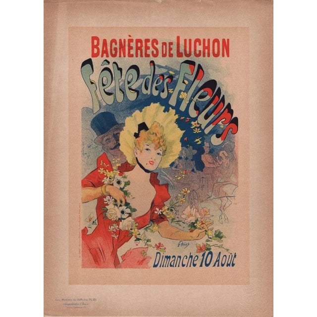 J. Chéret, Fête des Fleurs de Bagnères-de-Luchon from Les Maîtres de L'Affiche, 1898, Original Lithograph For Sale - Image 13 of 13
