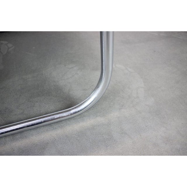 Bauhaus Lounge Chair in Chrome Tubular Steel by Anton Lorenz, Czechoslovakia, 1930s For Sale - Image 11 of 15