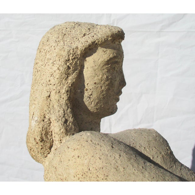 Berta Margoulies MCM Concrete Sculpture of Reclining Woman For Sale - Image 12 of 15
