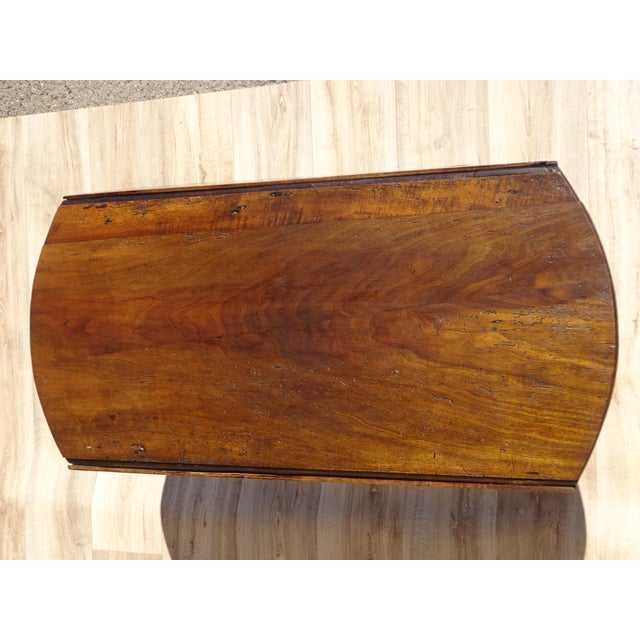 Walnut Top Flap Table For Sale - Image 13 of 18