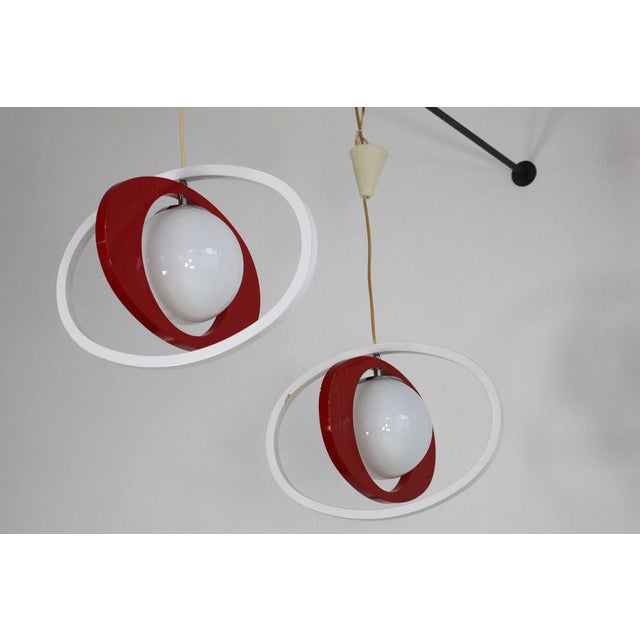 Italian Pendant Lamps, 1960s, Set of 2 For Sale - Image 4 of 18