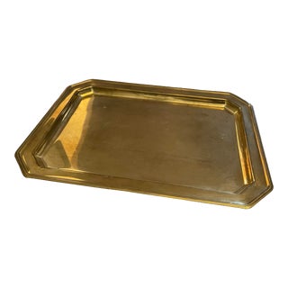 1970s Brass Italian Tray For Sale