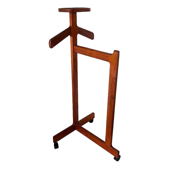 Mid 20th Century Danish Teak Wood Valet by Bornholm Møbelfabrik, Denmark For Sale