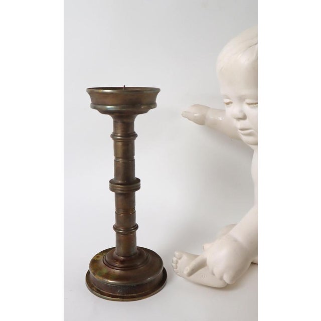 Large Art Deco Bronze Candleholder, Germany, 1930s For Sale - Image 9 of 13