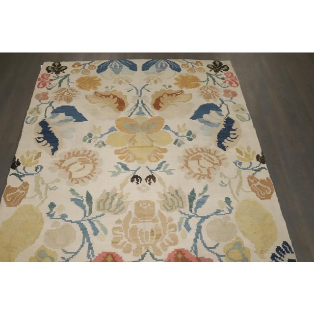 Late 19th Century Zabihi Collection European Besserabian Balkan Kilim - 5'7" x 9'3" For Sale - Image 4 of 11
