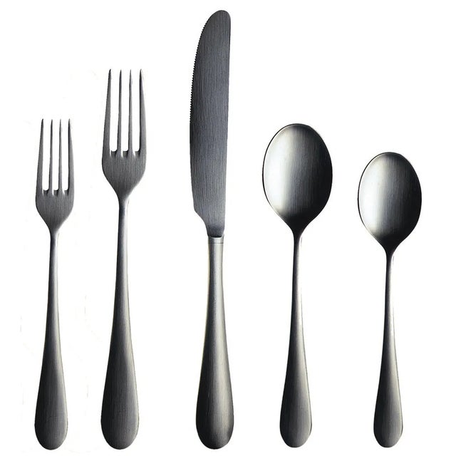 Contemporary Mepra Natura Ice 5-Piece Flatware Set For Sale - Image 3 of 3