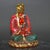 1970s Colored-Glass Buddha Figurine — Seated on Lotus Throne, Red & Gold Robes For Sale - Image 5 of 9