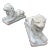 Pair of Old Cement Lions For Sale