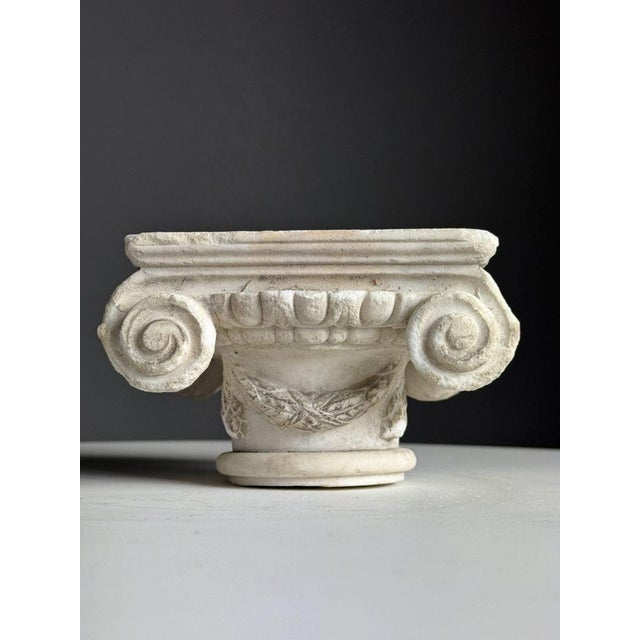Ionic Hand Carved Marble Capital For Sale - Image 12 of 12