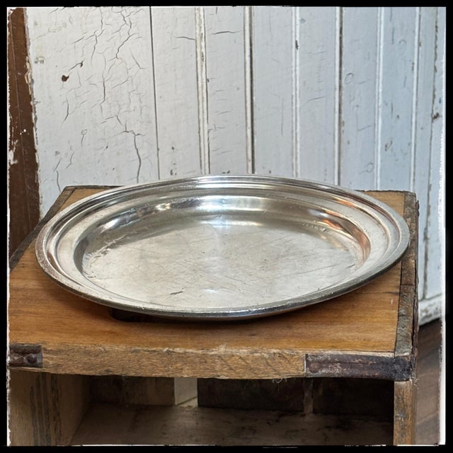 International Silver Antique Silver Plate Platter Diplomat Hotel Miami 10” For Sale - Image 4 of 12