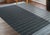 4x6 Gray Hand-Knotted Wool Dotted Linear Bands Geometric Modern Carpet Rug For Sale - Image 10 of 11