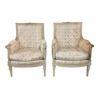 Pair of 19th C. French Louis XVI Armchairs For Sale