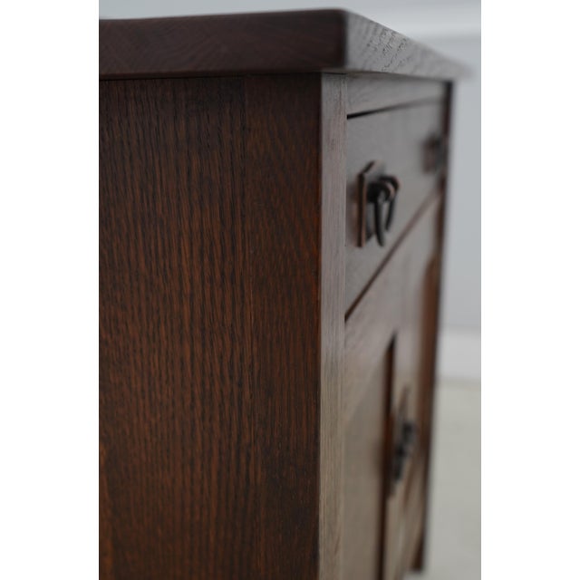 Stickley Mission Oak 1 Drawer Console Server Cabinet For Sale - Image 18 of 18