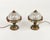 Table Lamps in Wrought Iron and Hammered Glass attributed to Longobard, Italy, 1970s, Set of 2 For Sale - Image 3 of 14