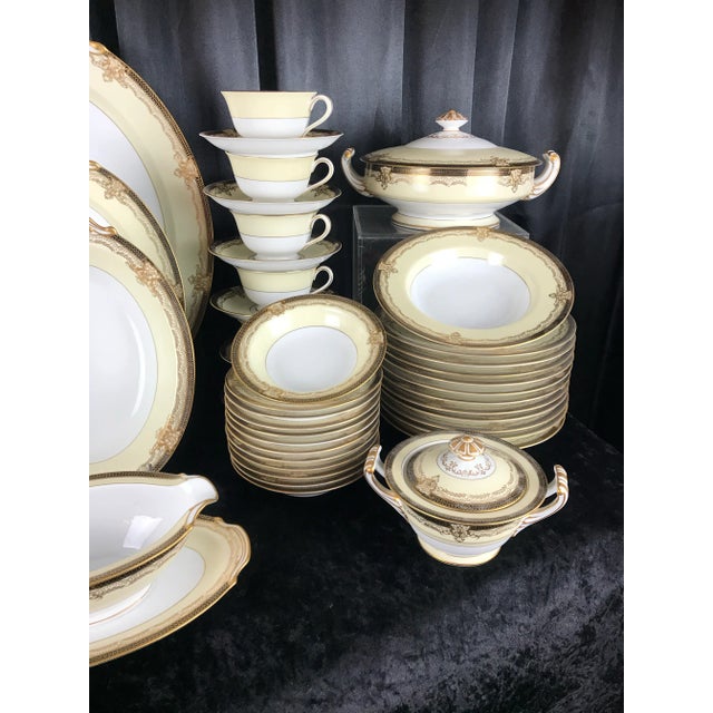 Mid 20th Century Noritake Valiere #4981 Dinnerware, Made in Occupied Japan, Service for 12- 91 Pieces For Sale - Image 10 of 12