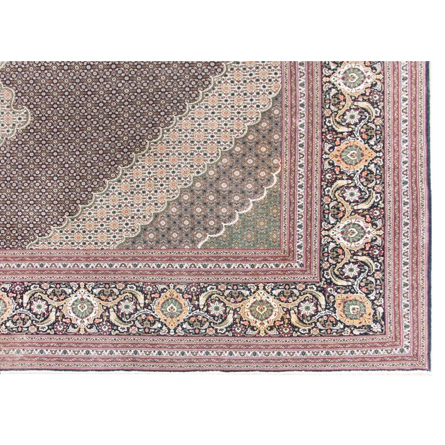 Vintage Persian Tabriz Rug For Sale - Image 10 of 15