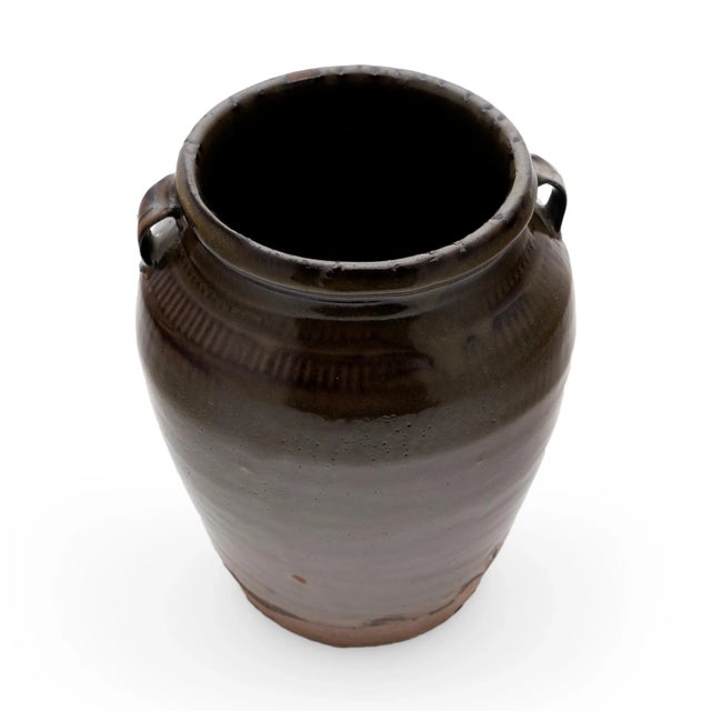 Chinese Glazed Chinese Kitchen Jar, c. 1900 For Sale - Image 3 of 5