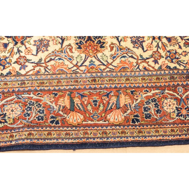 Antique Persian Kashan Rug 6'9" X 9'3'' For Sale - Image 11 of 11