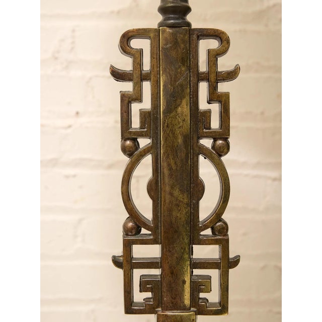 Mid 20th Century Brutalist Steel Table Lamps With Sculptural Geometric Bases - a Pair For Sale - Image 9 of 12