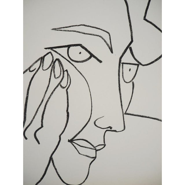 Françoise Gilot (1921-2023) Pensive Woman Original lithograph On Marais wove paper, 22 x 28 cm (approx. 9 x 11 inches)...