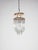 1980s Round Crystal Curved Glass Hanging Light, 1980 For Sale - Image 5 of 9