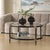 Kenneth Ludwig Chicago Chadid Round Glass Coffee Table For Sale - Image 4 of 7