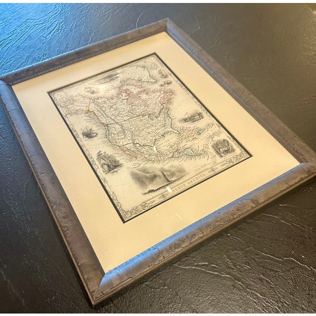 Mid 19th Century North America Map - Tallis 1851, Framed For Sale - Image 5 of 9