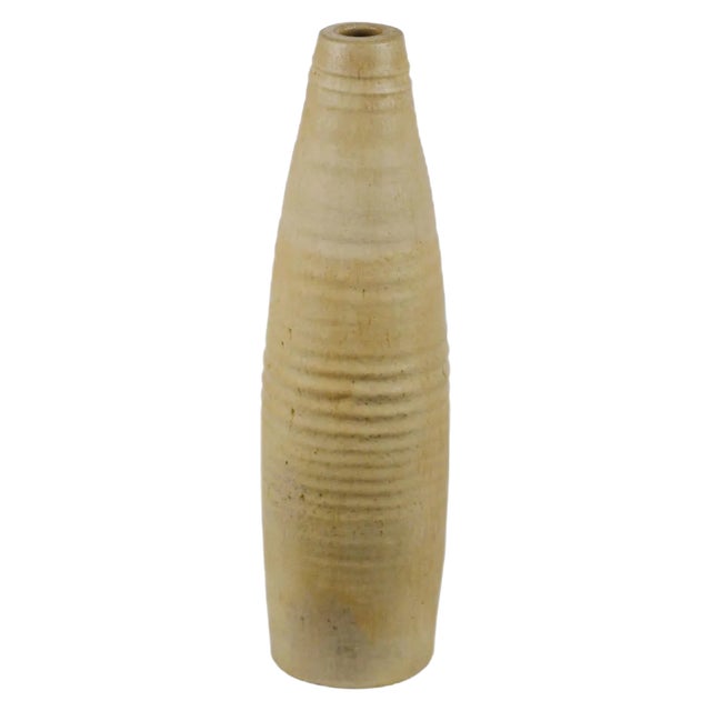 Tall Studio Pottery Floor Vase, 1960s For Sale