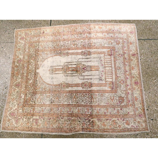 Galerie Shabab Collection Mid-20th Century Turkish Sivas Throw Rug For Sale - Image 4 of 6
