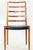 Niels Otto Moller chair iconic model 82 produced in Denmark by J.L. Moller Mobelfabrik around 1960 . Set of 6 Made from...