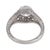 1920s Art Deco Gia 1.21 Carat Diamond Platinum Engagement Ring, Size 4.75 For Sale In Los Angeles - Image 6 of 6