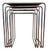 Bauhaus Chrome B9 Nesting Tables attributed to Jindrich Halabala, 1930, Set of 4 For Sale