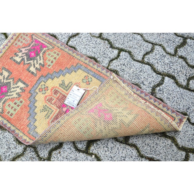 1960s 1960s Vintage Floral Wool Rug For Sale - Image 5 of 6