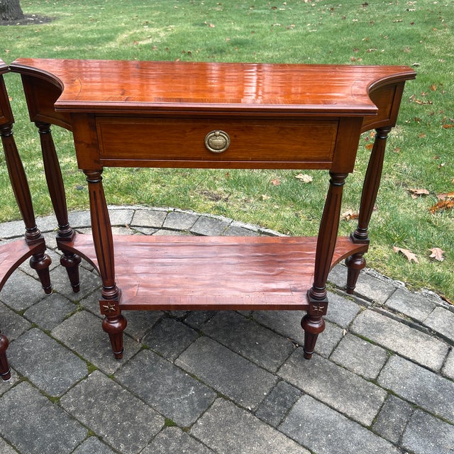 1940s Pair 2 Tier Italian Consoles For Sale - Image 9 of 9