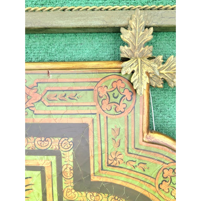 Bronze Vintage John Richard Large Leaf Iron Green Bronze Medallion Art Wall Hanging Decor For Sale - Image 8 of 8