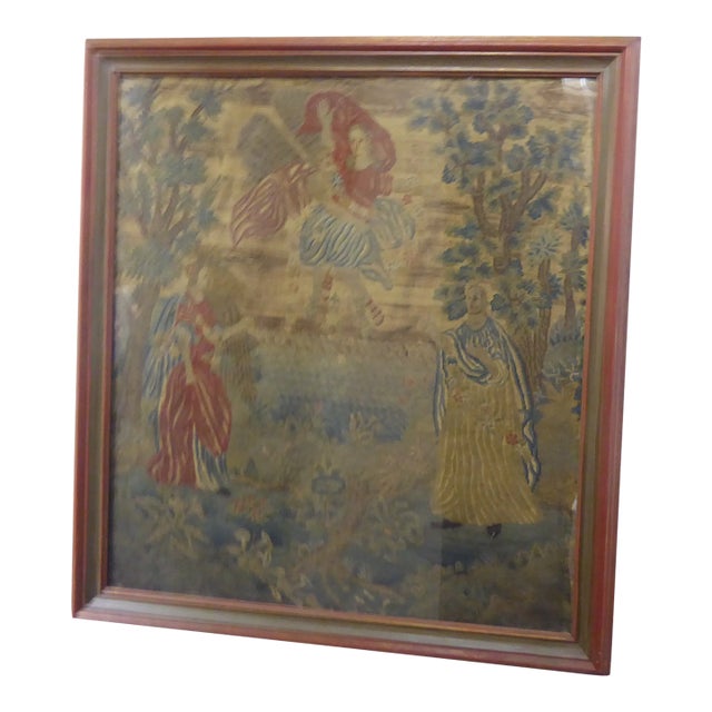 18th Century Continental Tapestry Fragment For Sale