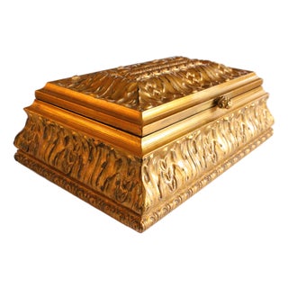 Bombay Italian Style Art Nouveau, Rococo Carved Jewerly Box For Sale